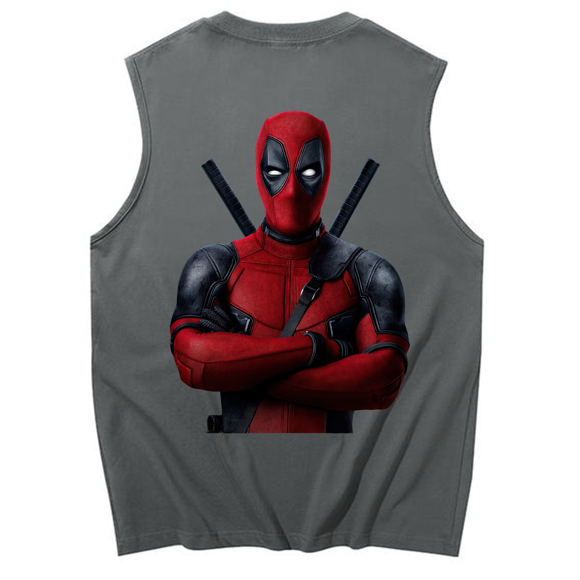 （画像用） Deadpool デッドプール コットン100％タンクトップ（背面プリント）